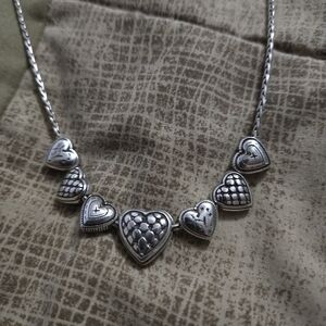 Silver Heart Charm Necklace